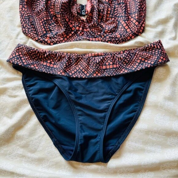 Bravissimo SW335 Paphos Bikini Set – Size 30GG (Top) XS (Bottom) in Coral Print - Picture 3 of 13